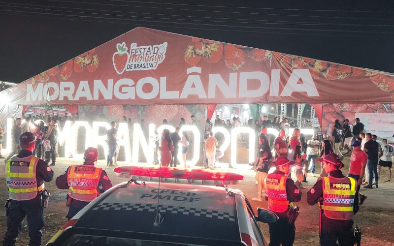 PMDF reforça segurança da 29ª Festa do Morango em Brazlândia