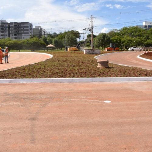 Novo acesso da Epig ao Parque da Cidade chega à fase de acabamento e paisagismo