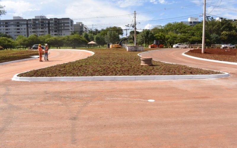 Novo acesso da Epig ao Parque da Cidade chega à fase de acabamento e paisagismo