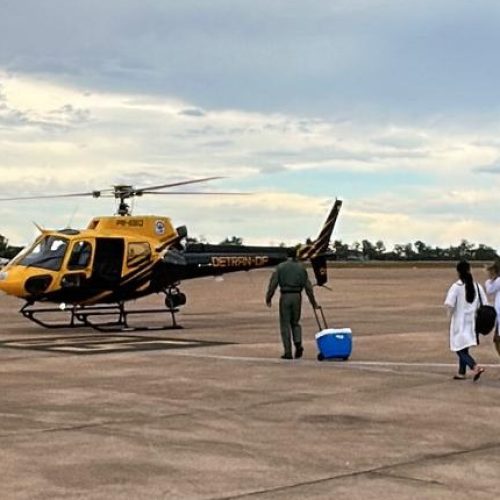Detran-DF realiza transporte aéreo de coração para transplante