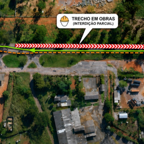Trânsito no km 0 da DF-001 (EPCT) está interditado a partir desta segunda-feira (6)