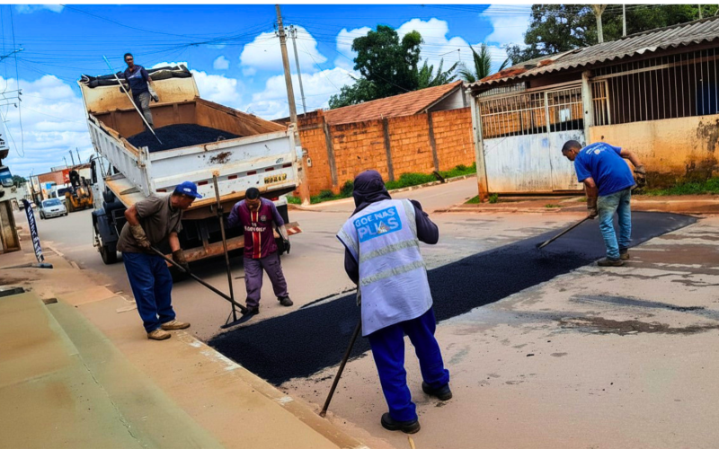 Condomínio das Acácias, no Sol Nascente/Pôr do Sol, ganha quebra-molas