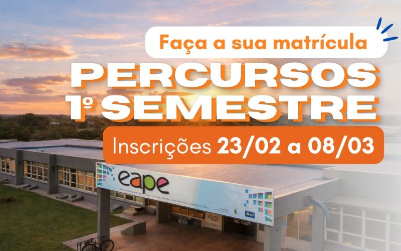Eape abre inscrições para mais de 70 percursos formativos no 1º semestre de 2026