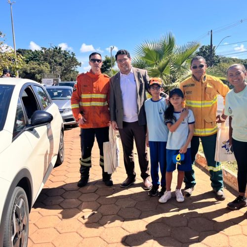 Blitz educativa leva prevenção a incêndios florestais para Brazlândia